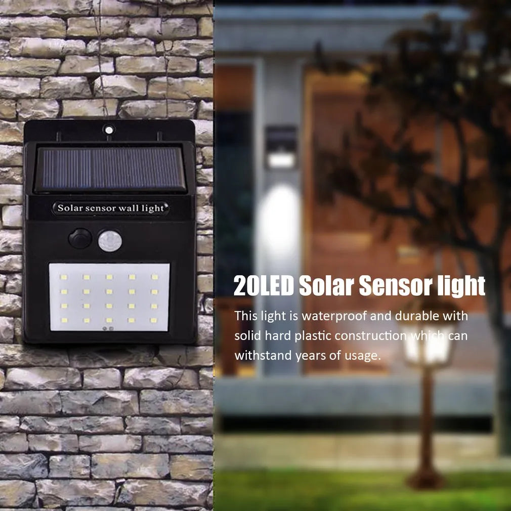 SolarBright™ : Lampe Solaire LED Extérieure avec Détecteur de Mouvement